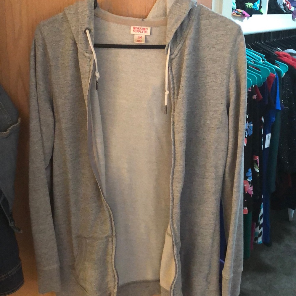 Mossimo light gray zip up